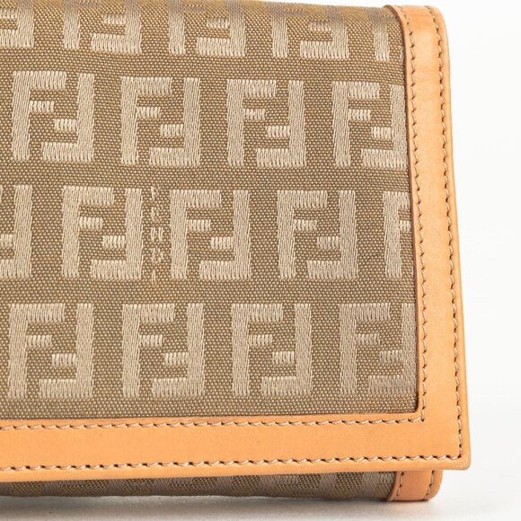 Fendi Beige FF Zucca Long Wallet - Picture 5 of 11